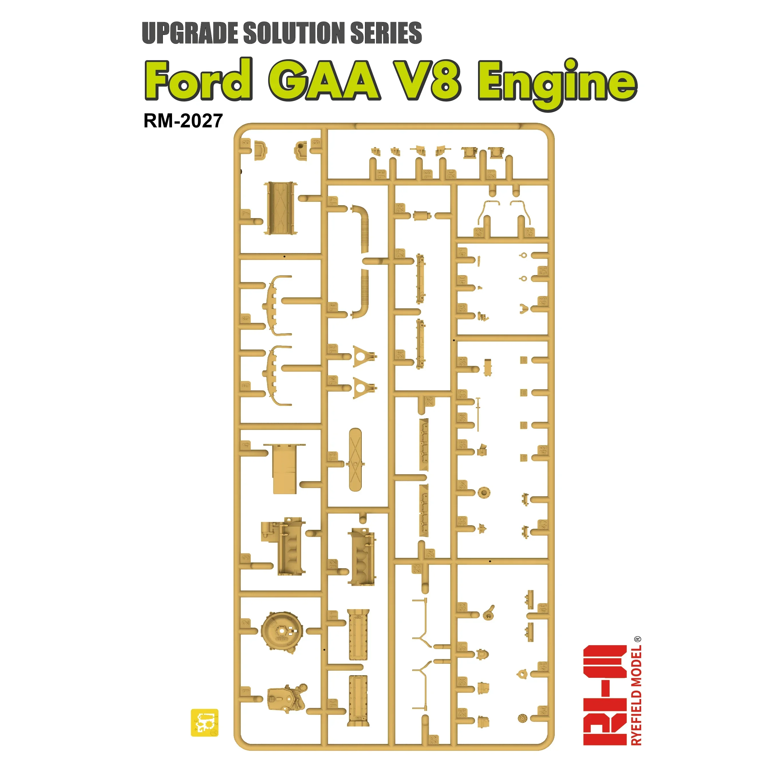 Ryefield model RM-2027 Sherman Tank Ford GAA V8 Engine standalone version 1/35 Scale