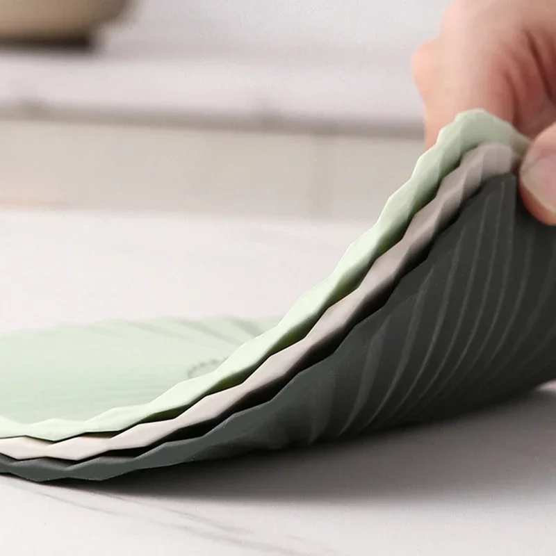 جولة مقاومة للحرارة وعاء عموم سيليكون حصيرة عدم الانزلاق كأس الوقايات مفرش طاولة الشاي حماية وسادة أدوات المطبخ اكسسوارات