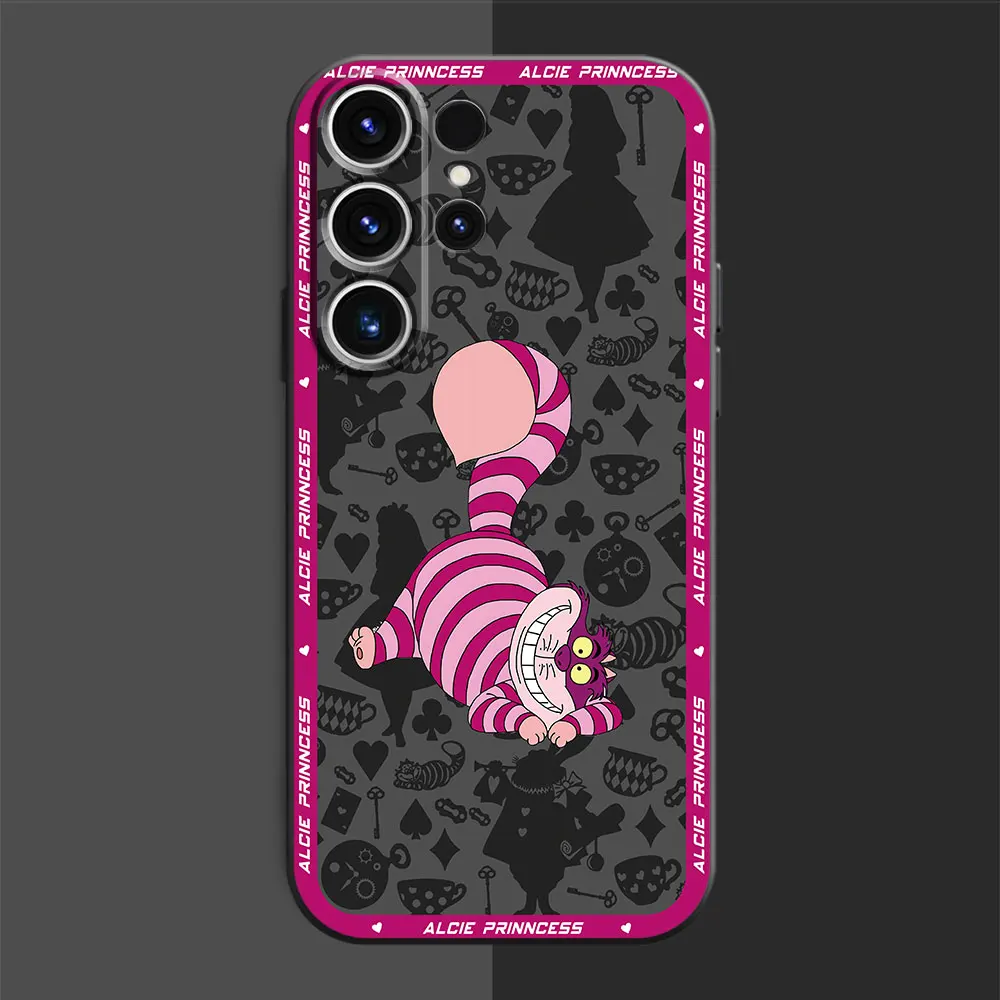 Disney Alice in Wonderland Phone Case for Samsung Galaxy S24 Ultra S22 Plus S21 FE S21 5G S23 Ultra S20 TPU Soft Cover