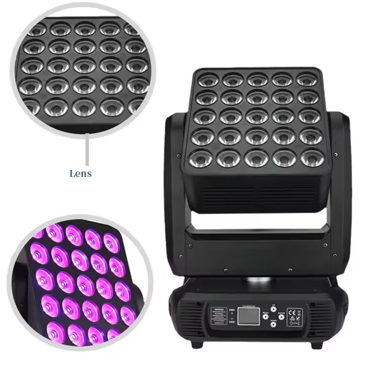 المهنية المرحلة الإضاءة الصانع مباشرة 25 قطعة 10 واط مصفوفة ضوء مصفوفة تتحرك رئيس ضوء تتحرك رئيس مصفوفة الضوء #3