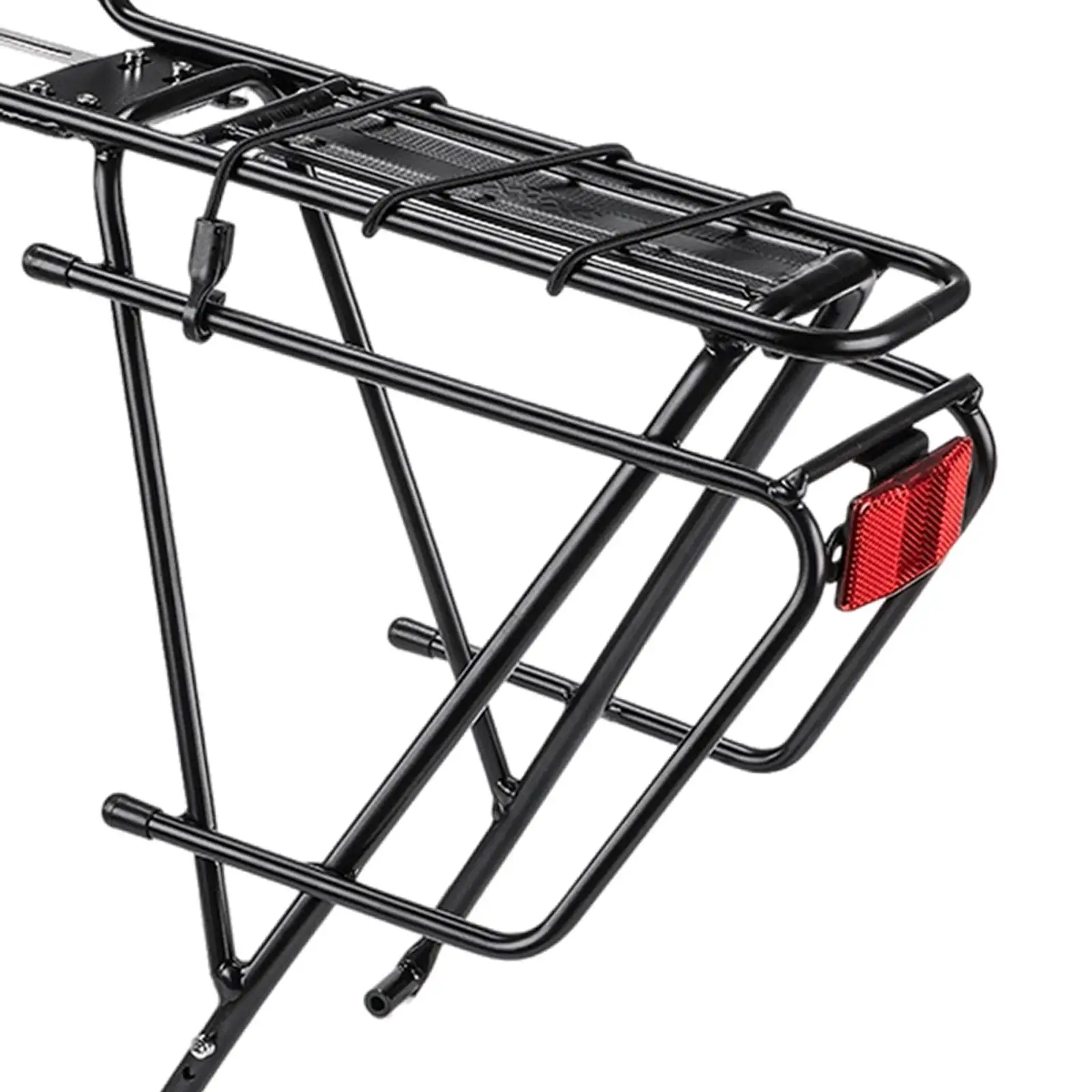 

Bike Cargo Rack Adjustable Bicycle Pannier Bag Holder for Back of Bike for Secure Cargo Transport Aluminum Alloy Luggage Rack