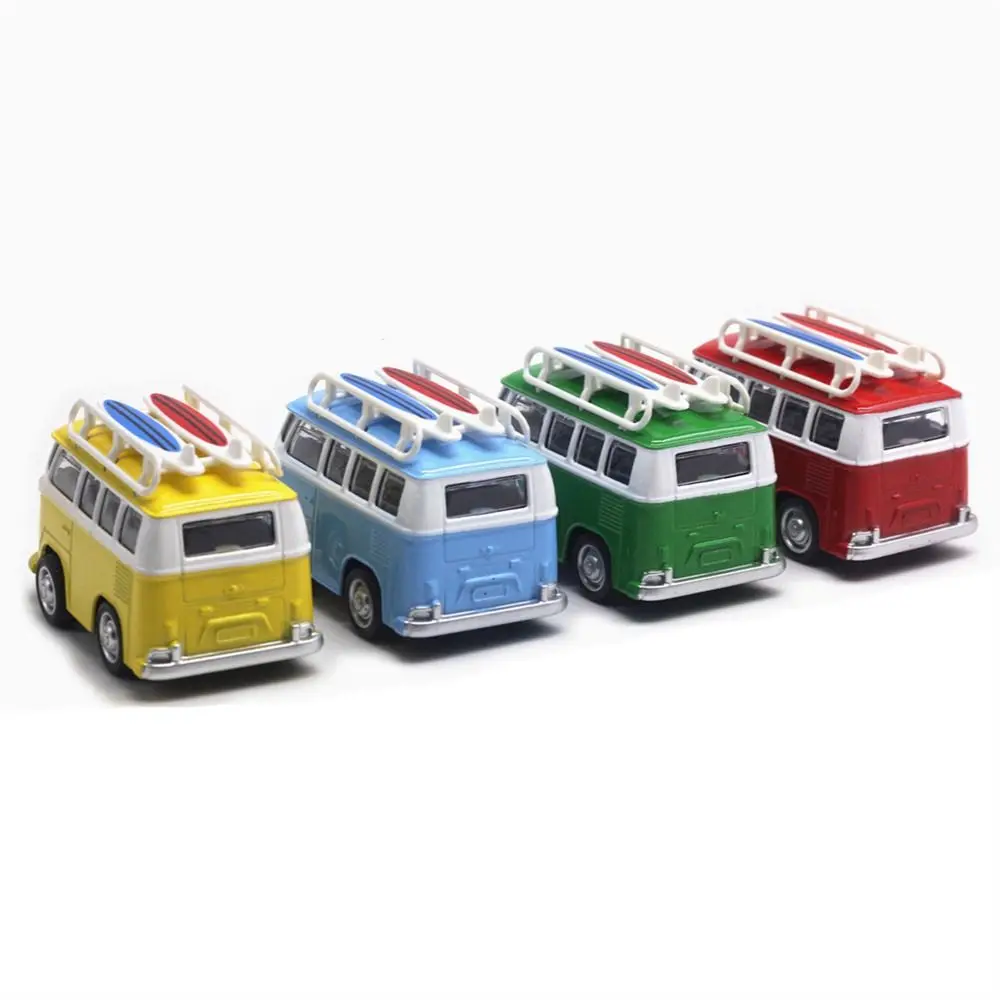 Vintage Diecasts Reisebus Modell Klassische Busse Pädagogische Automodelle Spielzeug Legierung Metall Zurückziehen Auto Auto Dekor