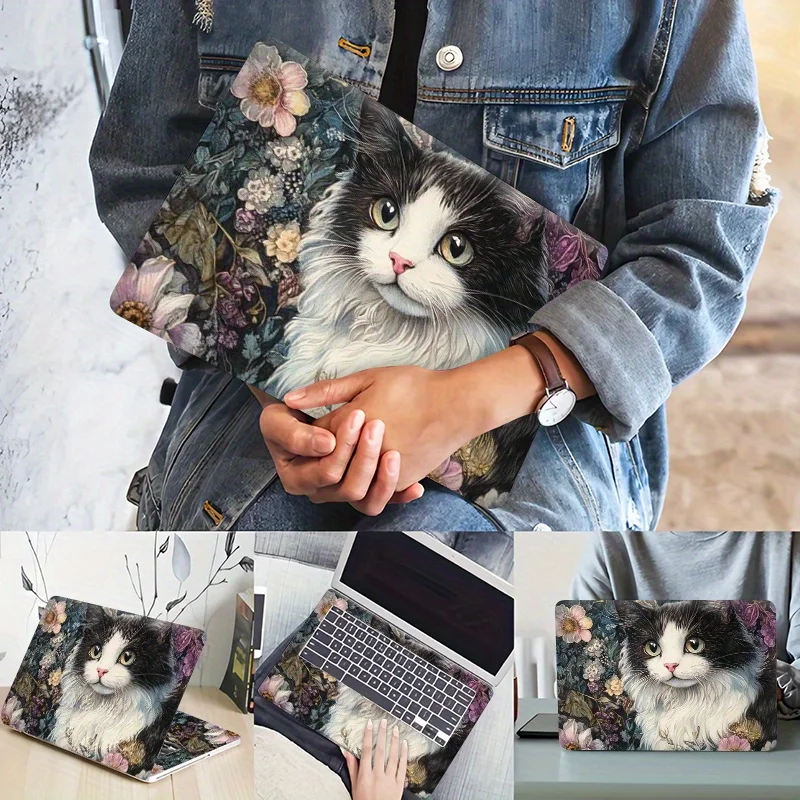 حزمة من 3 قطع، بما في ذلك قطع غيار واحدة، لا حاجة للقلق بشأن التقشير، مادة PVC، تصميم موضوع، ملصق كمبيوتر محمول، عالمي