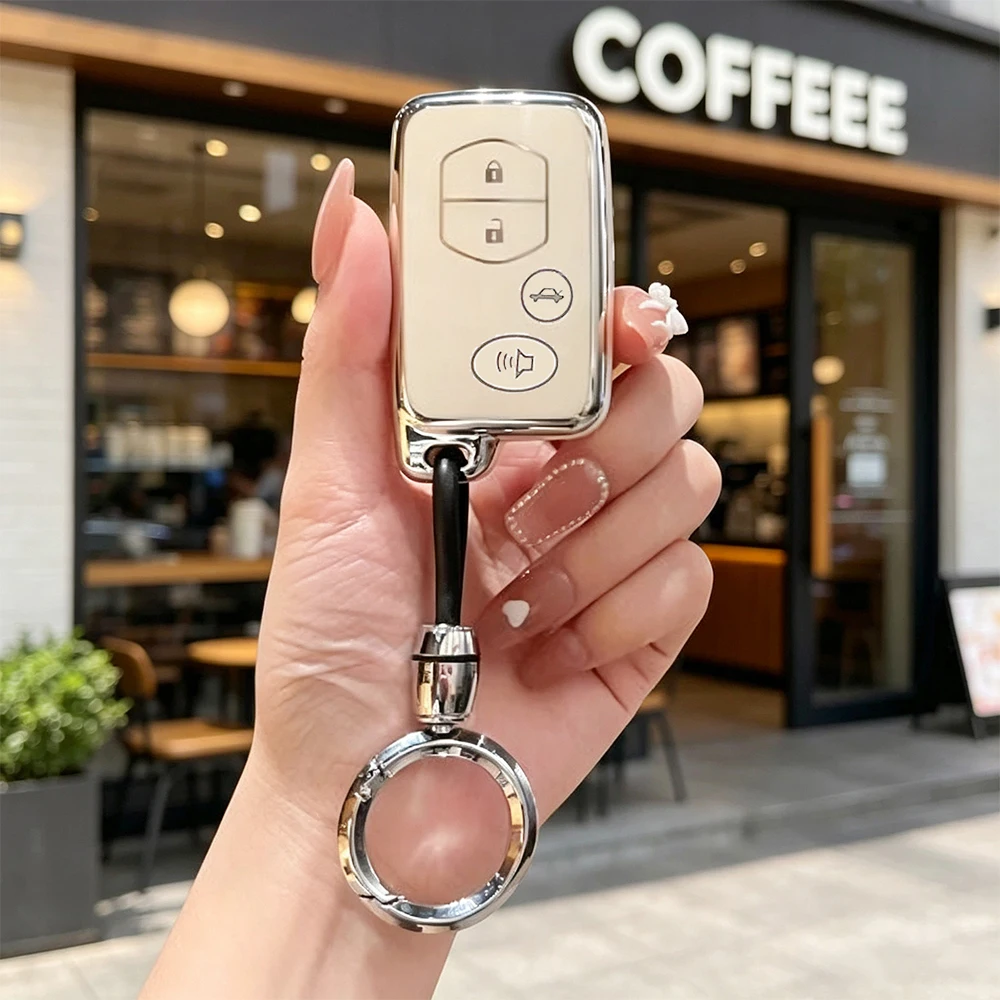 2 3 4 Buttons TPU Car Key Case for Toyota Aqua RAV4 Land Cruiser Camry Prado Corolla Prius 2013 2014 Keyless Auto Accessories view 2