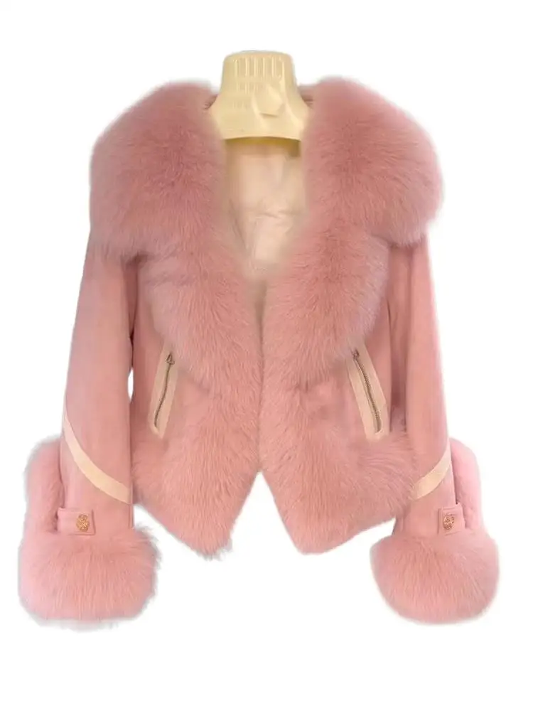 

2025 Women's Clothing Elegant Imitation Fox Fur Jacket Winter New 1201