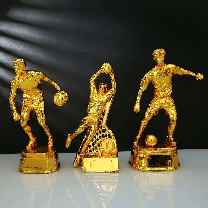 New Resin Sports Trophy Souvenir Ornament, Football and Basketball Match Honor Awards, Fan Souvenir