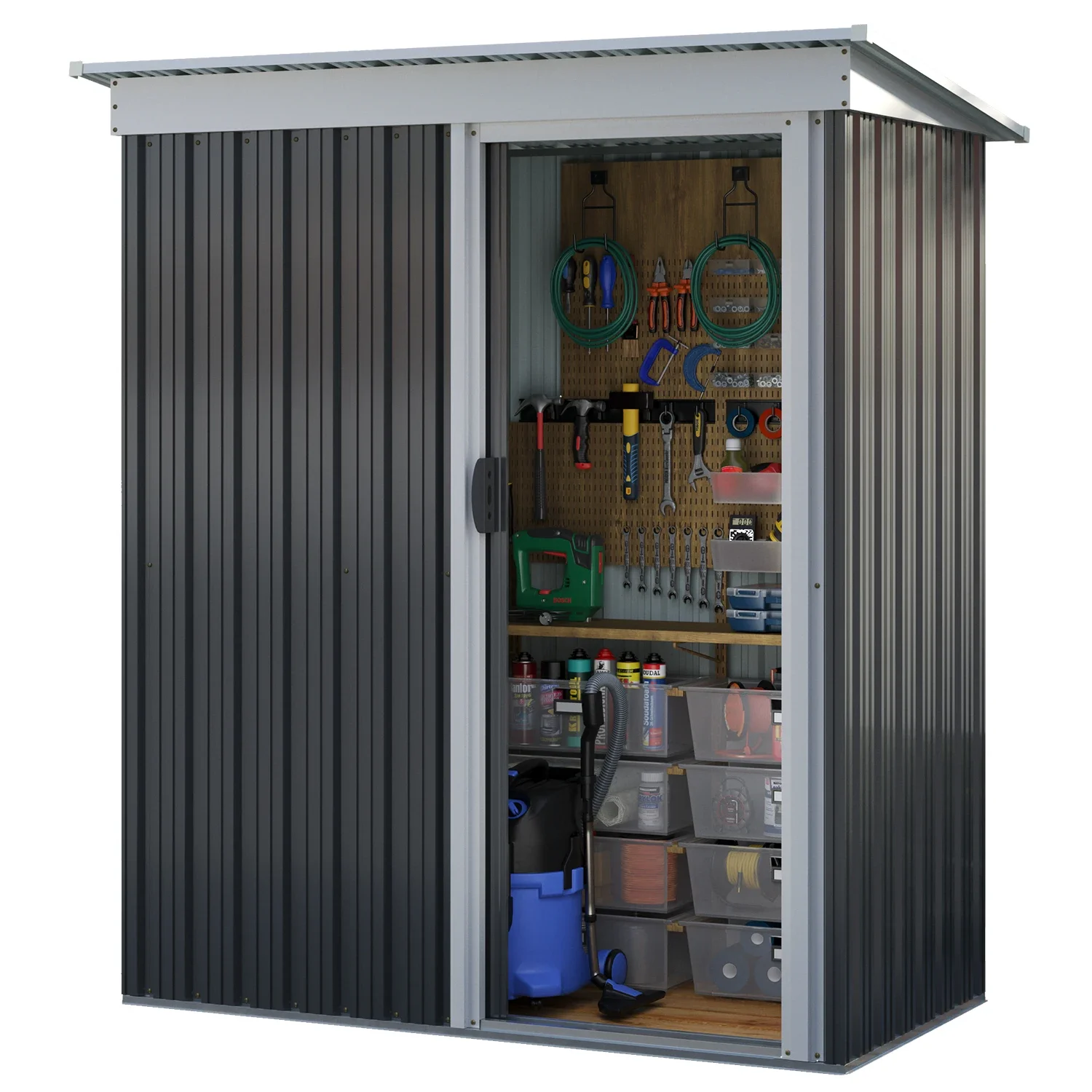 Best Selling Portable Outdoor Storage Cabinet Waterproof Metal Frame House Kit for Cabin Easily Assembled and Rot Proof