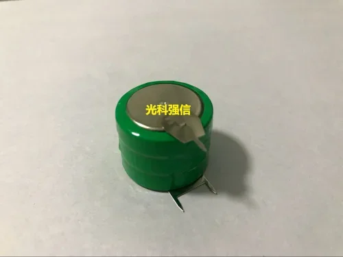 بطارية نيكل هيدروجين أصلية جديدة ni-mh قابلة لإعادة الشحن/زر 250 مللي أمبير 3.6 فولت مع أقدام لحام ثلاثة أقدام