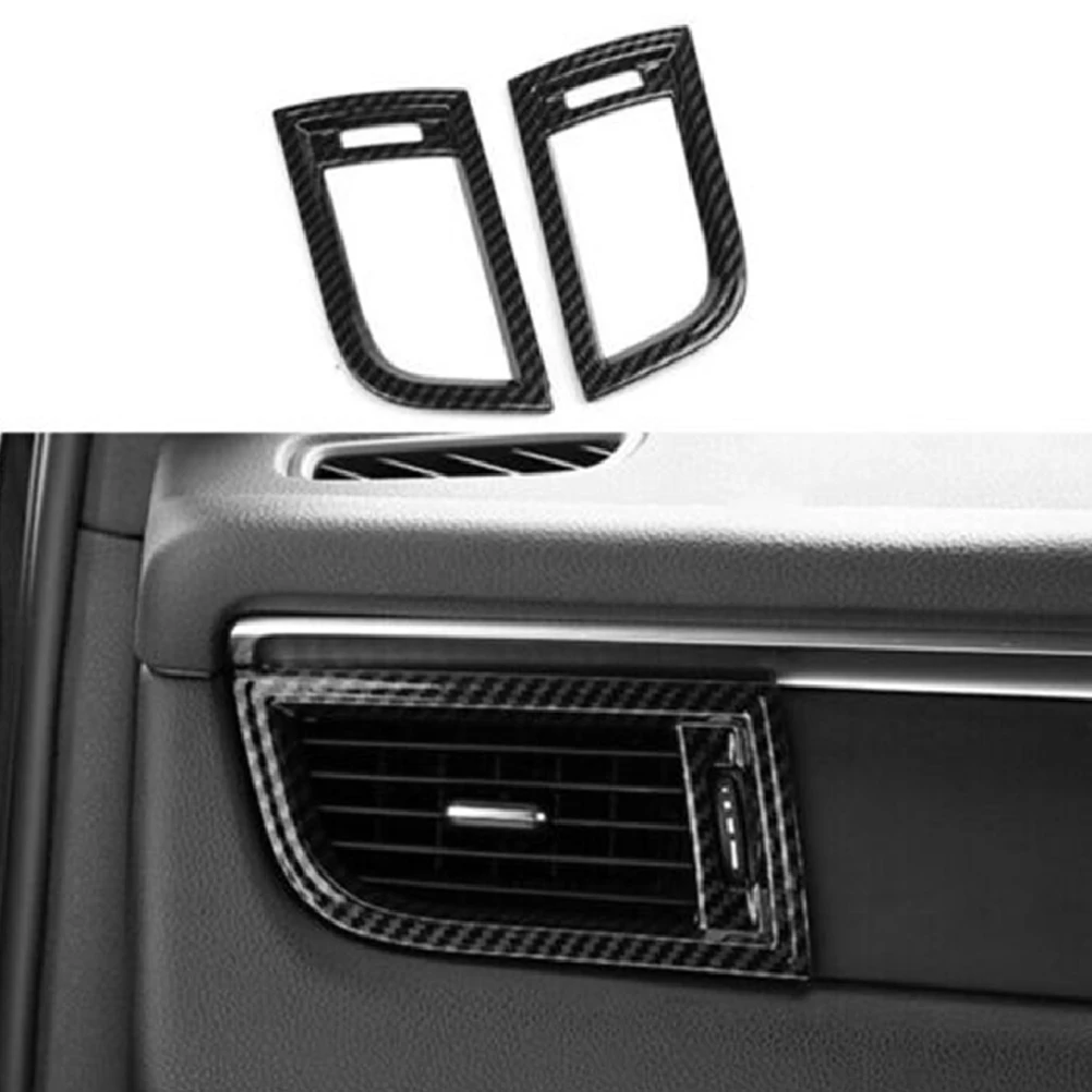 سيارة ألياف الكربون اليسار واليمين التيار المتناوب منفذ الهواء تنفيس إطار الكسوة ملحق ل 2015-2020 ماكان #2