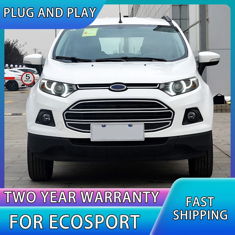 Head Lamp For Ford Ecosport LED Headlight 2013-2017 LED DRL H7 D2H Hid Option Angel Eye Bi Xenon Beam Headlight Assembly