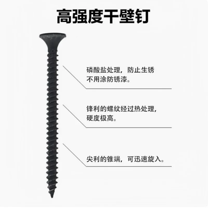 M1 M1.2 M1.4 M1.5 M1.6 M1.7 M1.8 M2 M2.3 M2.6 M3 M3.5 M4 Black Cross Flat Head Sheet Metal Screws Drill Wood Self-tapping Screws