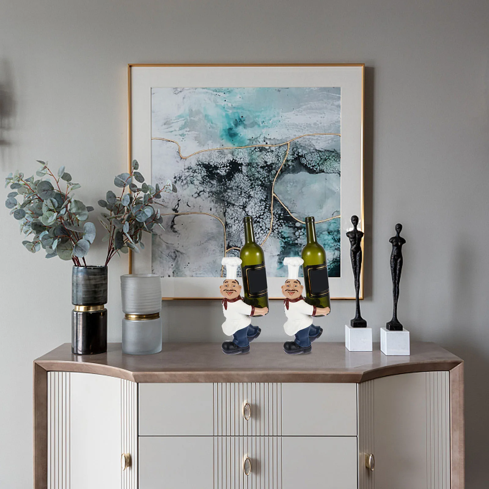 

Resin Wine Rack Decorative Bottle Shelf Creative Racks Accessory