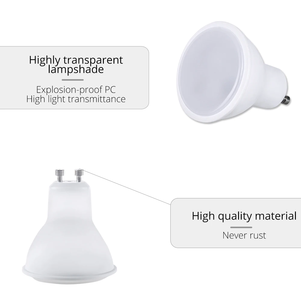 GU10 LED Light Bulb Spotlight 10W AC85-265V 16 Colors RGBW RGBWW Lamp IR Remote Control Bombillas Ampoule Room Home Decoration