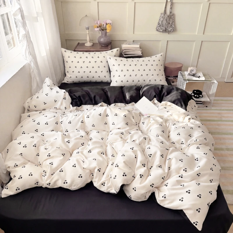 3/4Pcs Digital Printing Cartoon Bedding Set Single Queen King Size Duvet Cover Set Bed Sheet Pillowcases