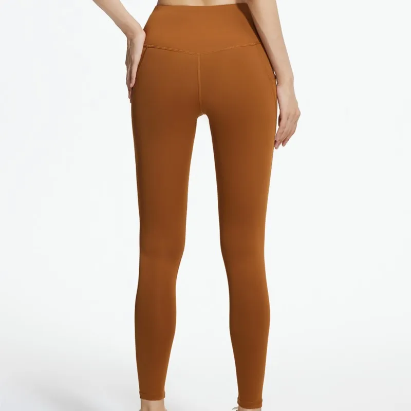 Pantalones ajustados de cintura alta para mujer, mallas deportivas de malla con bolsillo lateral, Fitness, Yoga, entrenamiento, correr, 2024