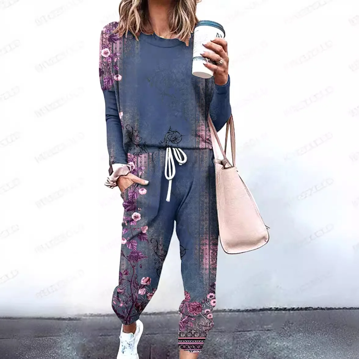 Women Clothing Sets Short Sleeve T-shirt+Pant 2Pcs 2024 Summer Camouflage Tie-Dyed Loose Tees Tops Sports Casual Suit New