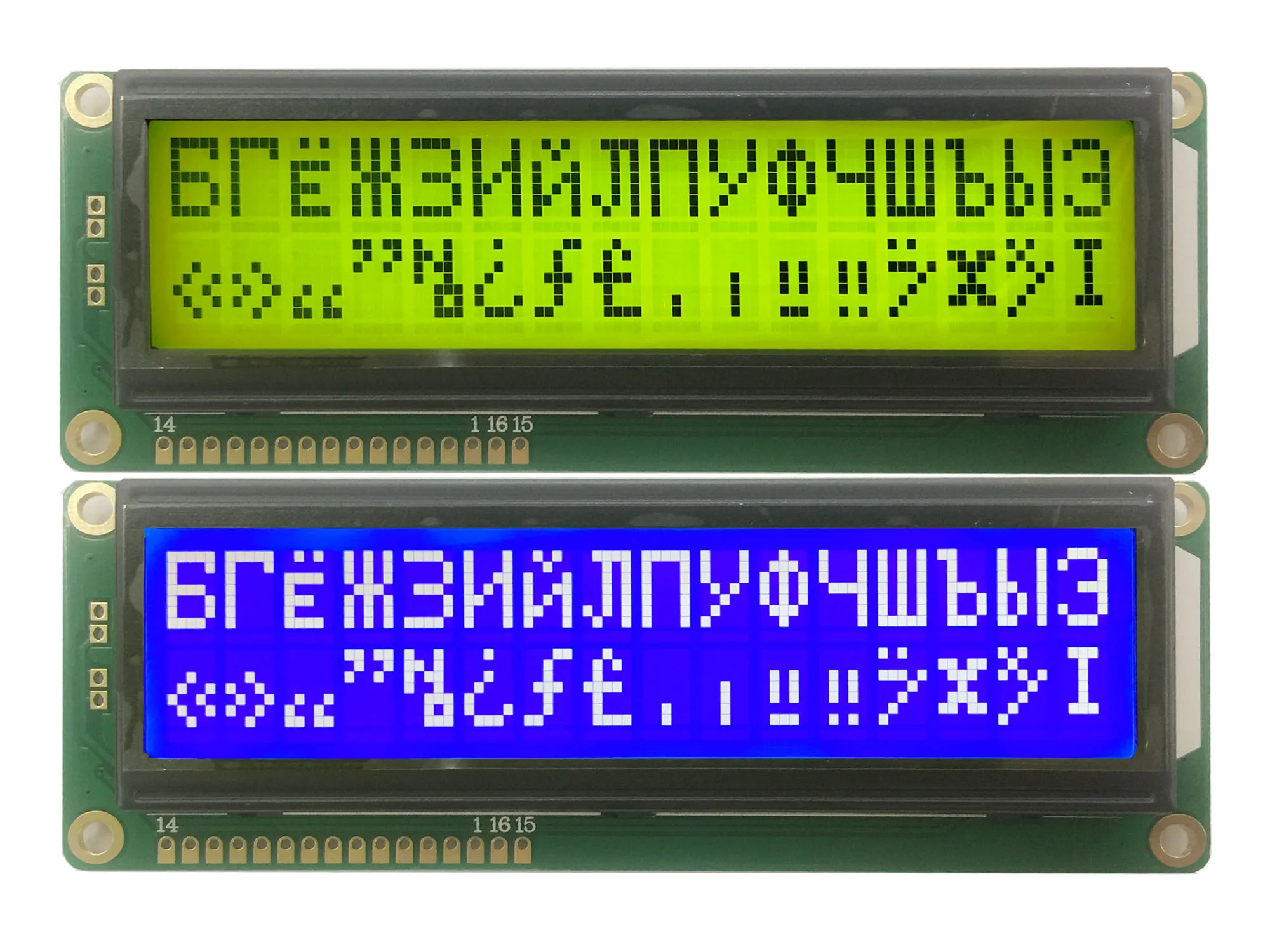 1602 16x2 big large size Russian Cyrillic Font  Lcd Display Big Large Character LC1622BMDWH6-D02 good quality WH1602L-YYK-CT