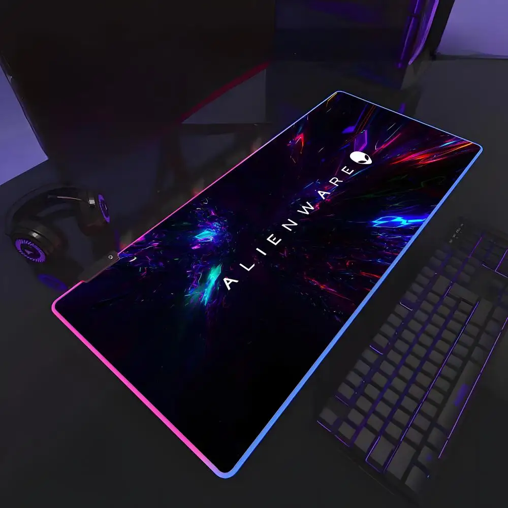 

Alienware Logo Mouse Pad RGB Rubber Antislip Keyboard Pad 40x90cm Mousepad Gaming Accessories XXL Office Computer Mat