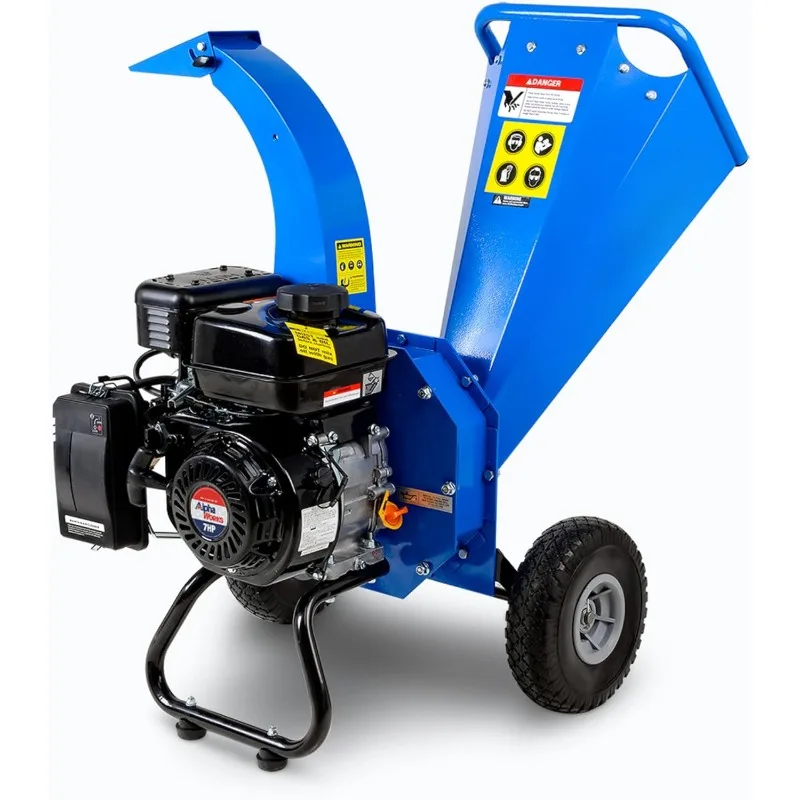 เครื่องย่อยไม้ขนาดเล็กเครื่องทำลายเอกสาร7HP งานหนักดีไซน์กะทัดรัดความจุสูงสุด3 "นิ้ว