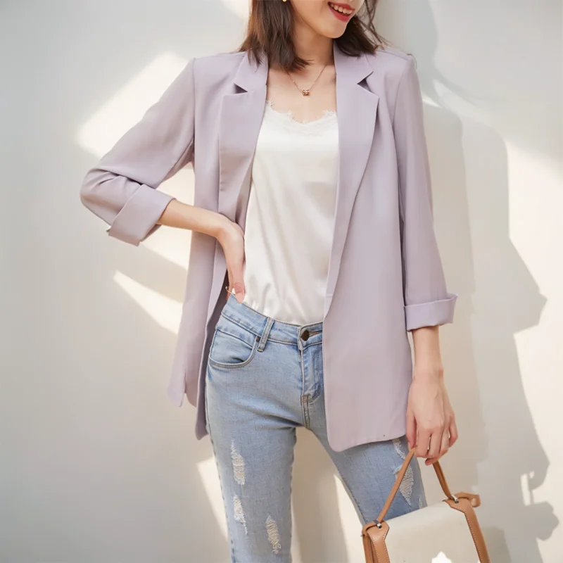 

Женский кожаный пиджак в американском стиле с подкладкой, для собеседований, в готическом стиле, для студентов, с мягкими меховыми манжетами, асимметричным кроем, дышащий, эластичный