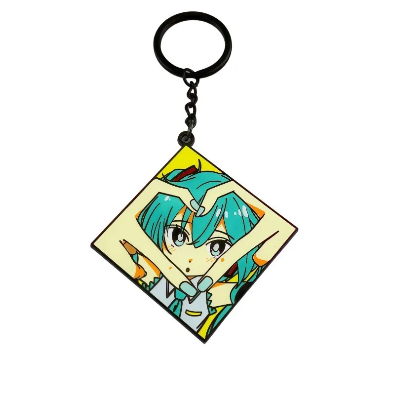 

Hatsune Miku Anime Keychain First Tone Animation Creative and Personalized Metal Keychain Cute Alloy Jewelry Y2k Fashion Toys