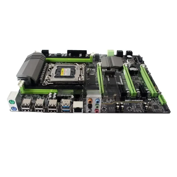 The New X79 Large Board Computer Motherboard CPU Kit 2011 Pin Supports E5-2670ECC 8G Server Memory