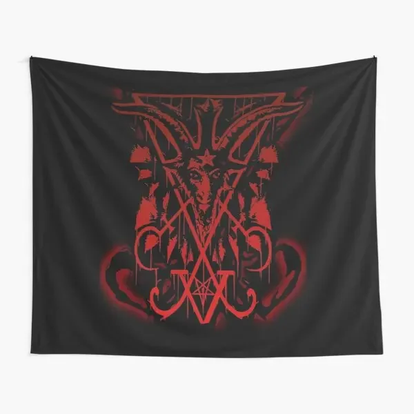 Satanic Baphomet Black Phillip Goat Sata  Tapestry Decor Home Travel Printed Decoration Beautiful Art Room Wall Towel Bedspread