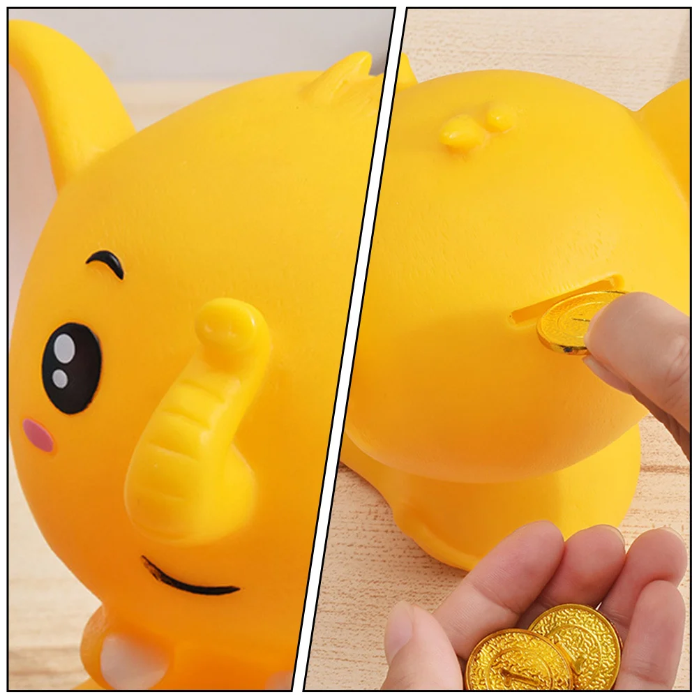 1 st Olifant Vormige Spaarpot Vinyl Munt Bank Voor Kinderen Desktop Decoratie Geld Opslag Pot Heldere Kleurverandering Container