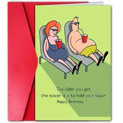 1pc, funny birthday card, interesting card, creative and cute pattern card, birthday card for husband, dad birthday card.