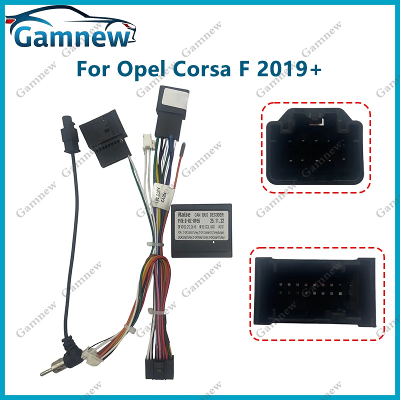 16Pin Car Wiring Harness Adapter Canbus Box Decoder For Opel Corsa F 2019-Present G-RZ-OP65