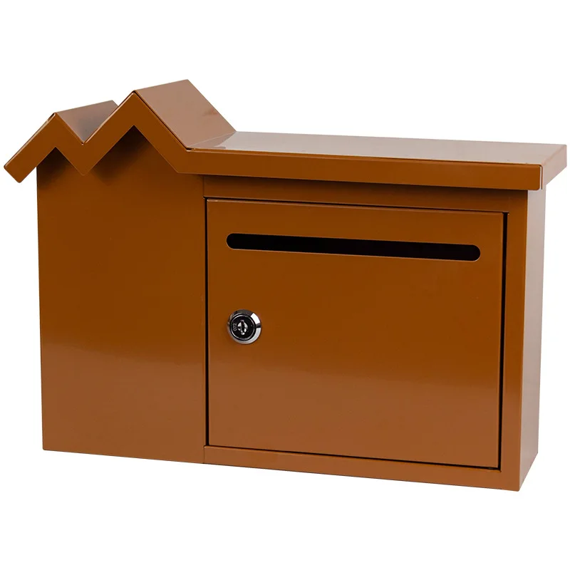 pastoral creative small mailbox M shape small mailbox wall mounted small mailbox