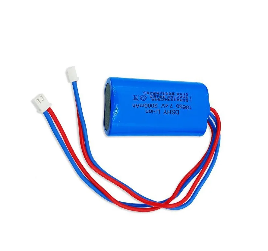 7.4V 2000Mah 18650 Li-Ion Batterij Voor Elektrisch Speelgoed Water Kogel Pistool Accessoire 7.4V Batterij Voor Voertuigen Rc Speelgoed