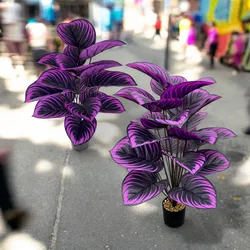 1 Pieces Elegant Purple Artificial Plants- Great for Home Office Wedding Decor Spring Decorations- Container Not Included