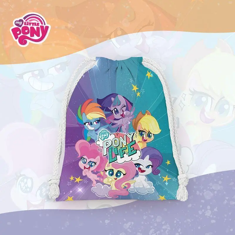 อะนิเมะใหม่ Kawaii My Little Pony กระเป๋าน่ารักการ์ตูนกระเป๋าสตางค์กระเป๋าเก็บเครื่องสําอางค์กระเป๋าคริสต์มาสปัจจุบัน