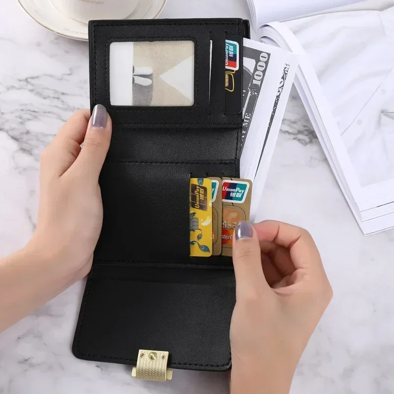 Women PU Leather Wallet ID Card Holder Multiple Fashion Mini Clutch Girls Money Credit Ladies Small Wallet Pouch Purse Bags