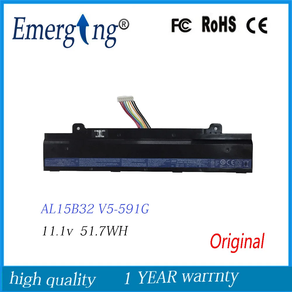 

11.1V 4660MAH Original Laptop Battery AL15B32 For Acer Aspire V5-591G EDG 31CR17 65-2 V15