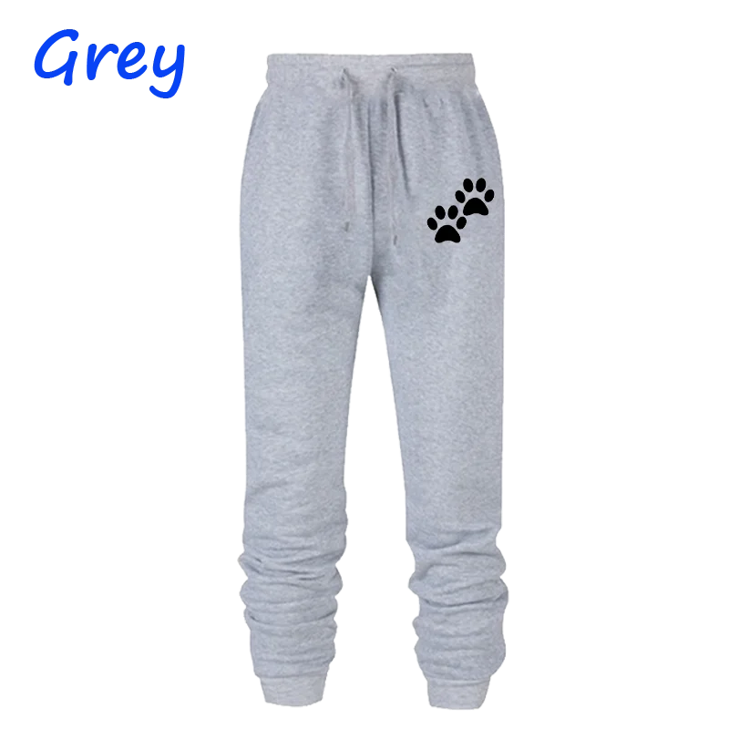 Jogger Trousers Cute Cat Paw Printed Women Sweatpants Cotton Long Pants Casual Sports Fitness Jogging Pants