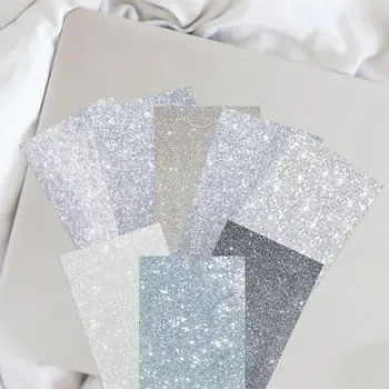 8 ks kreativní blesk stříbrné série mobilní telefon zadní strana karty samolepka DIY kryt na iPad telefon ruka účet graffiti samolepka velkoobchod 8 nejlepší prodej nálepka s bleskem pro mobilní zařízení - №1