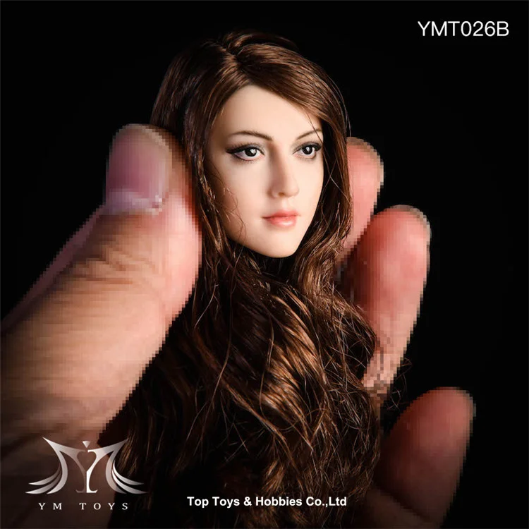 YMTOYS 1/6 YMT026 Anna tête sculpter la transplantation de cheveux modèle de sculpture adapté 12 ''peau de blé femme soldat figurine corps poupées
