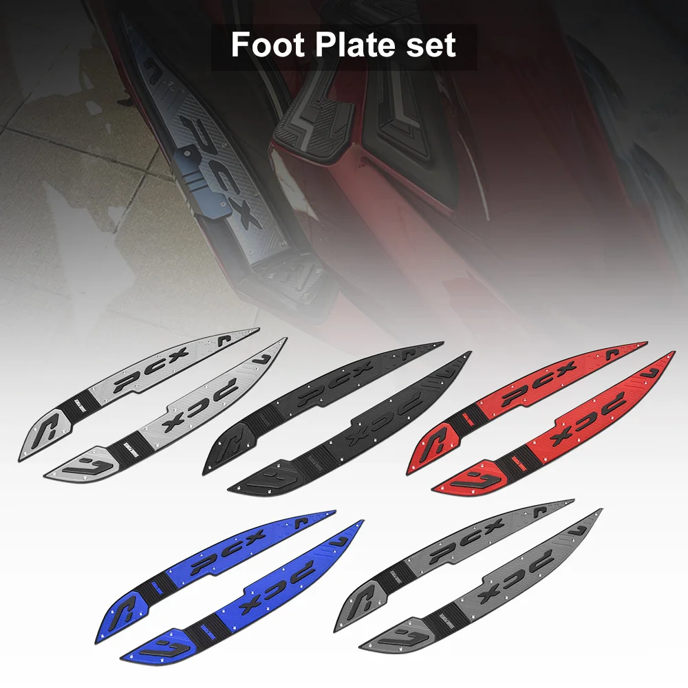 

FOR HONDA PCX 160 2021 Foot Plate Motorcycle PCX CNC aluminium footrest footboard pedals steps foot pad Foot Pegs PCX160 125