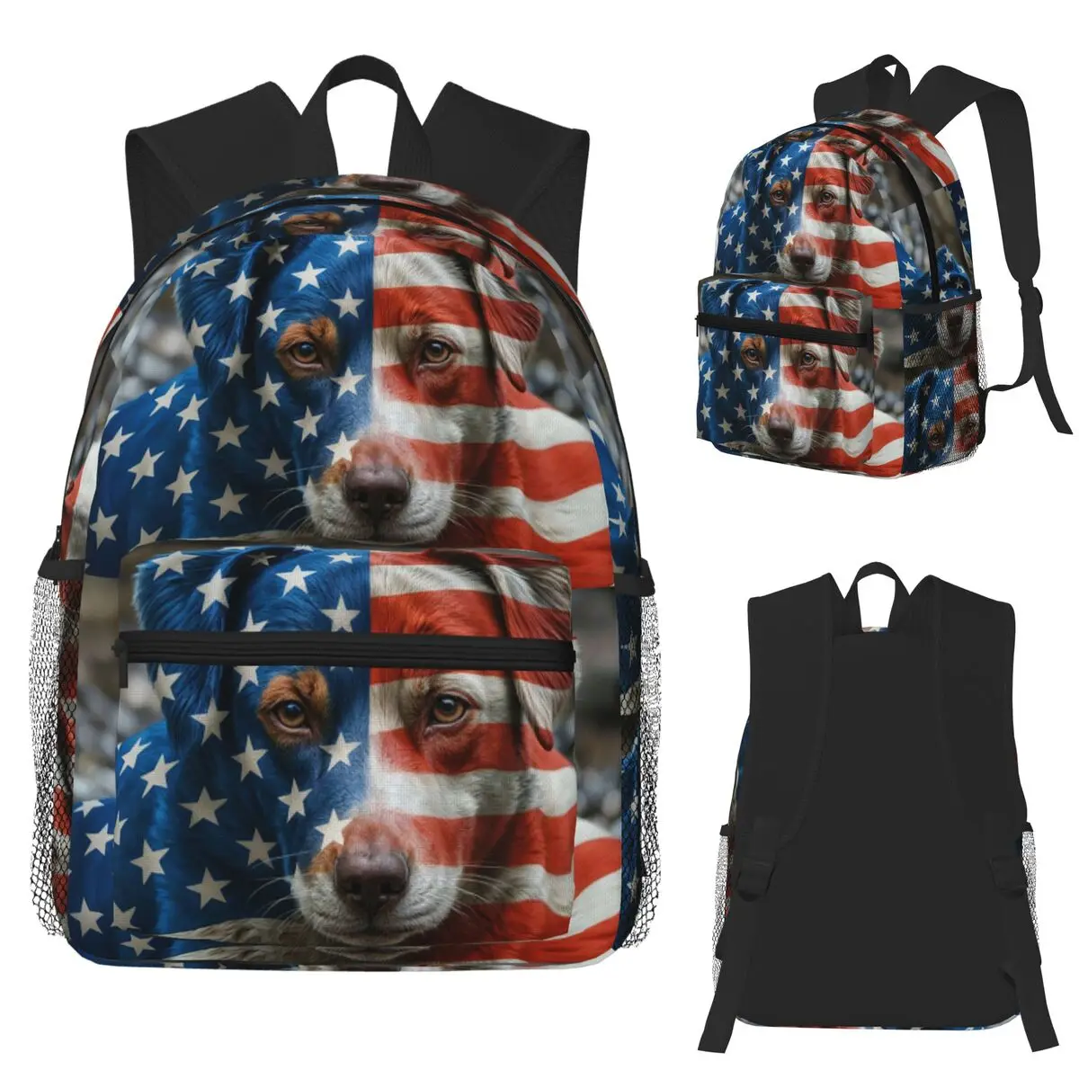 

Dog World Student Backpack School Bag Hiking Travel Daypack for Men Women Fashion Bookbag Shoulder Bags