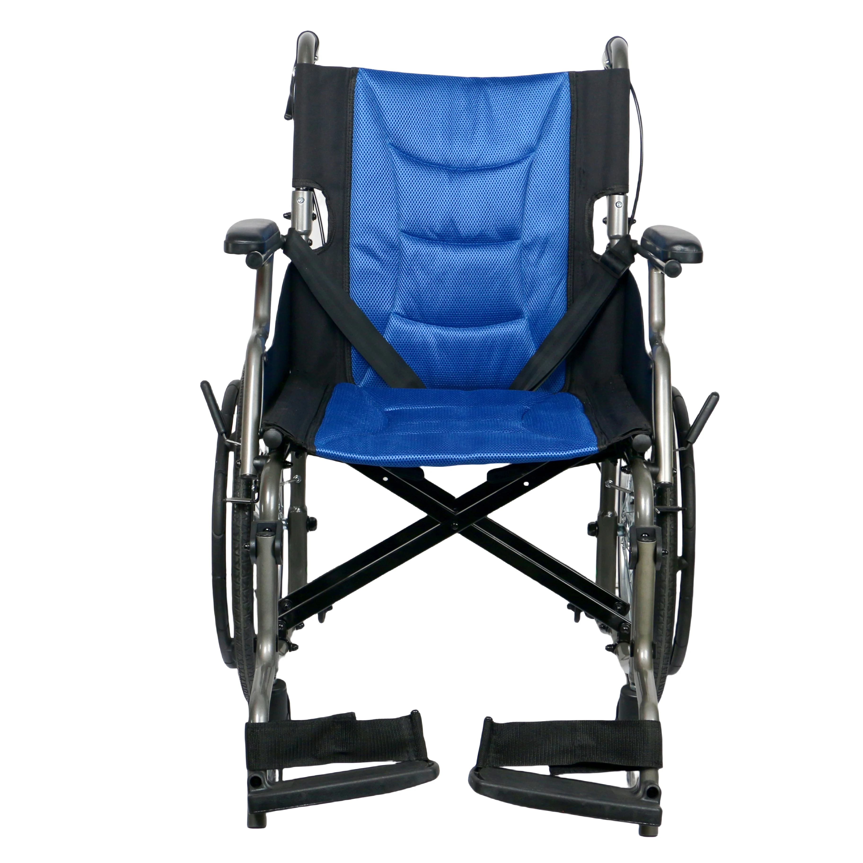 Adjustable Folding Manual Wheelchair, 150kg Capacity