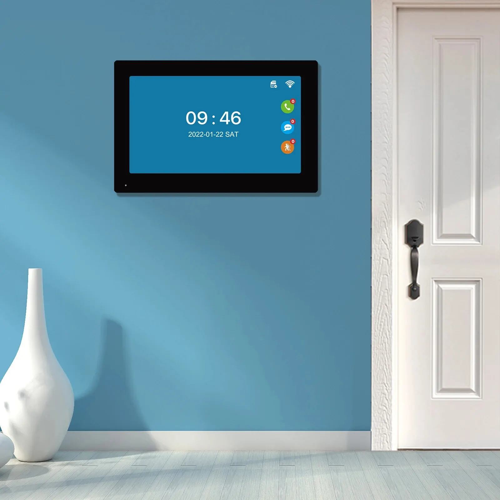 TUYA 10 Inch WiFi Video Intercom TUYA Smart Home APP Wireless Video Door Phone RFID Access Control System for Villa Apartment