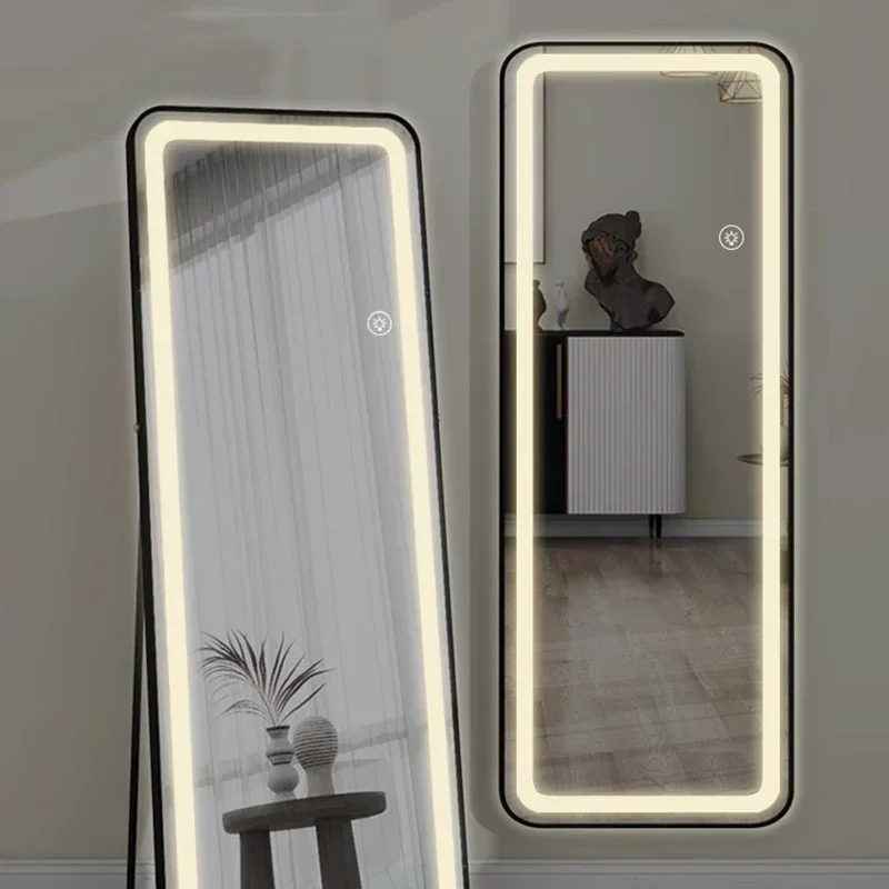 Led Hanging Mirror Items Vanity Items Living Room Modern Vintage Shower Bathroom Mirror Cute Travel Spiegels Home Decorations