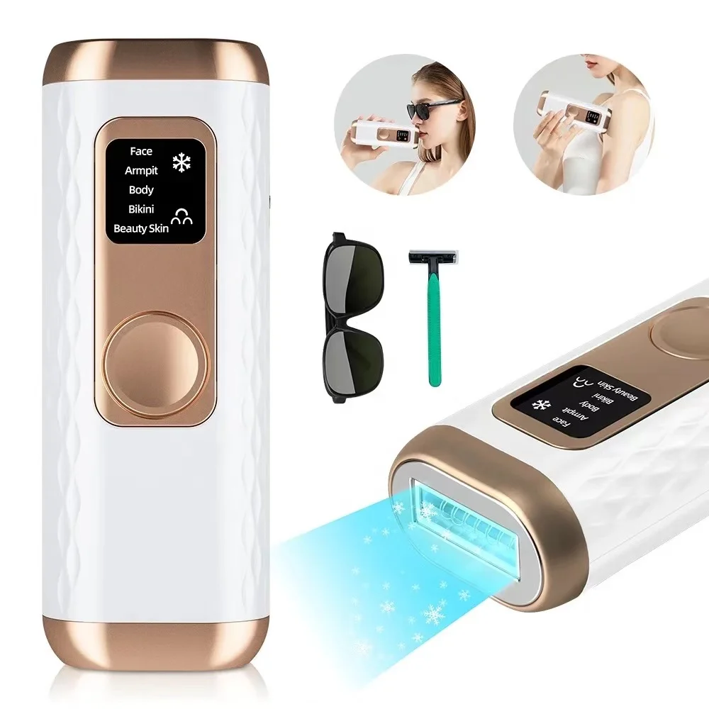 Home Best Portable Laser Epilation Woman Hair Removal Machine IPL Painless Ice Cool Epilator IPL Hair Removal Device Appliances