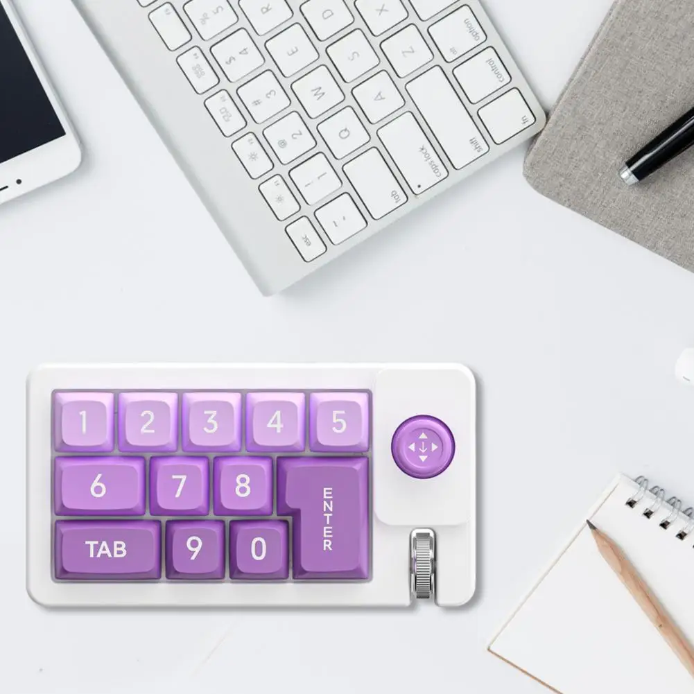 Dual Switch Gaming Keyboard One-handed Mechanical Keyboard 12-key Rgb Gaming Keypad Programmable Hot-swappable Small Macro Pad