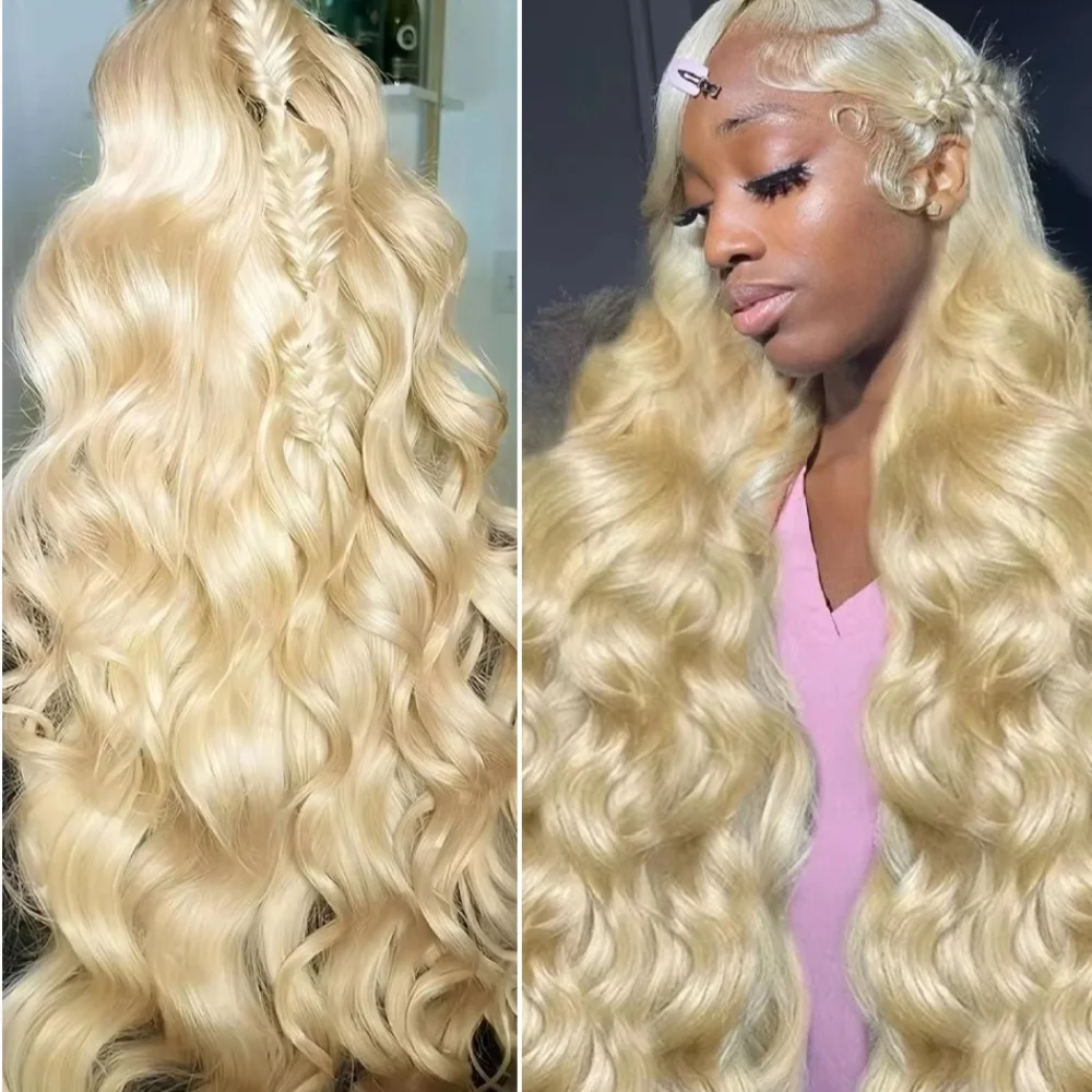 Charming 613 Honey Blonde Body Wave Wig 13x6 HD Lace Frontal Brazilian Hair Pre Plucked Comfortable Wear For Daily And Party 18-46 Inch