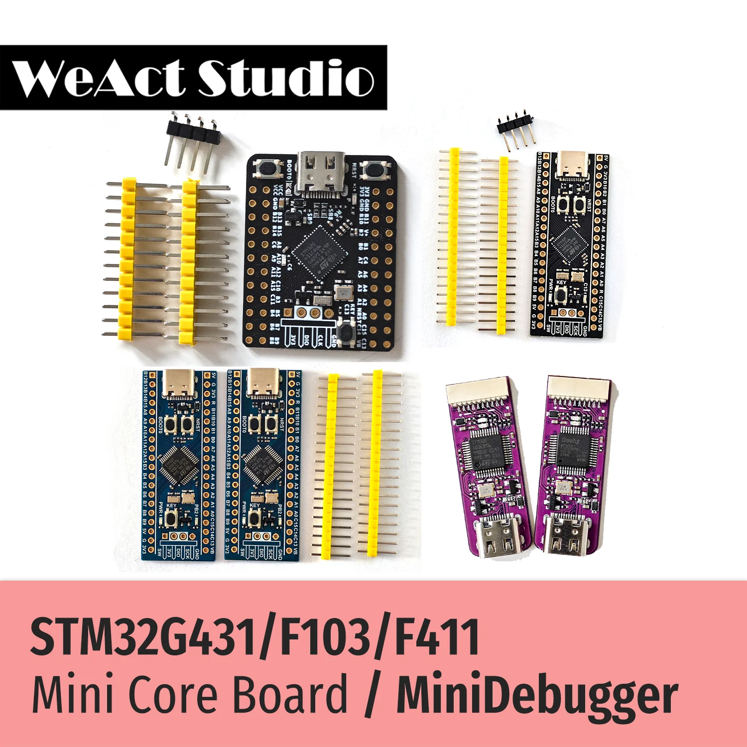 WeAct STLink V2.1 Simulator Download Programmeur STM32 Minimale systeemontwikkelingskaart STM32F103 STM32F411 STM32G431