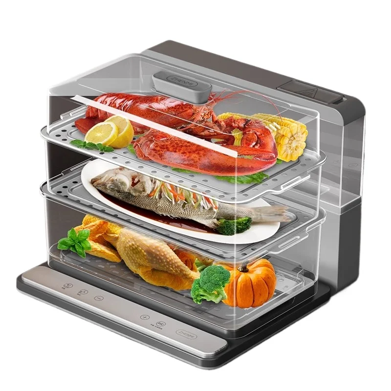 

Folding speed steamer 20L household steam electric steamer three layer multi-functional large capacity electric steamer