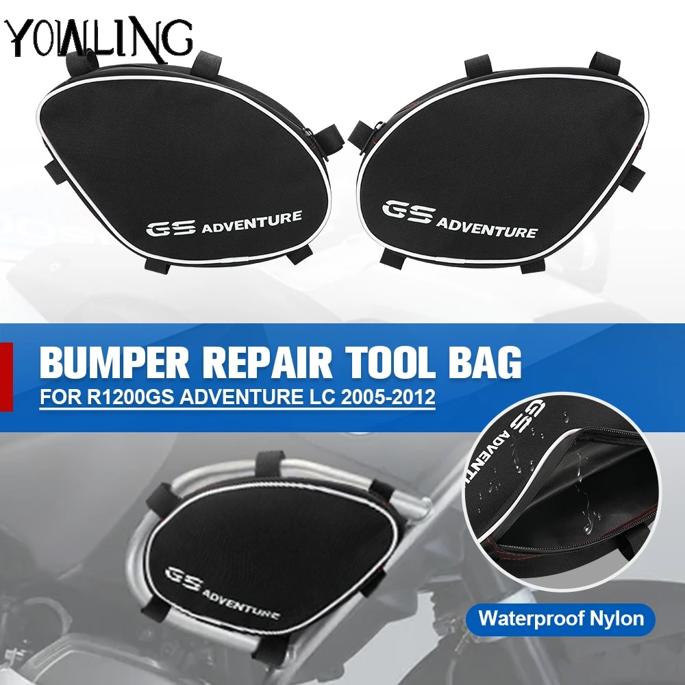 

Travel Satchel Crash Bar Bag For BMW R1200GS R 1200 GS Adventure 2005 - 2012 Motorcycle Accessories Bumper Frame Waterproof Bags